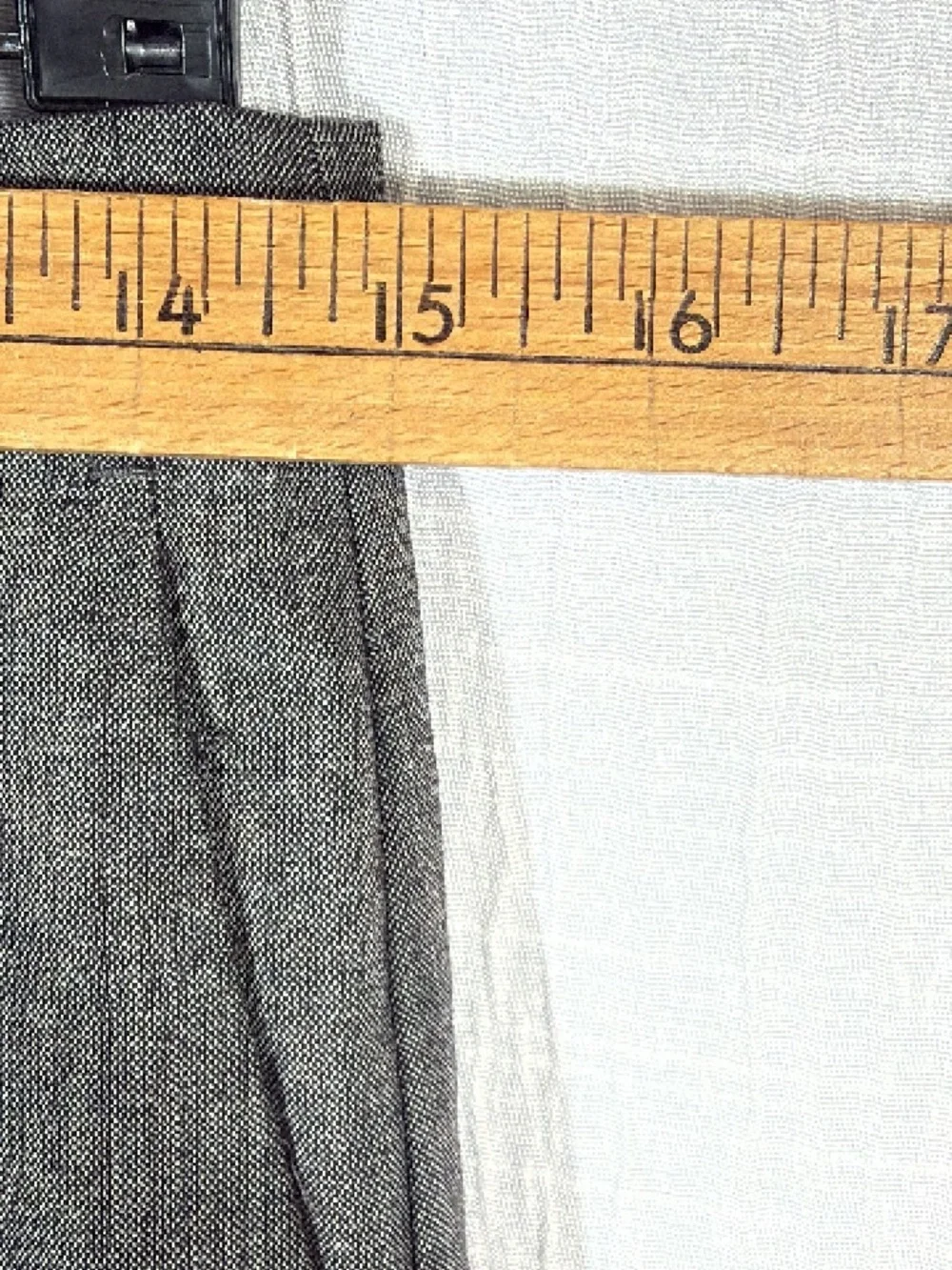 J. Crew Essential Wide-Leg Pant in Italian Studio Wool Blend Grey Nova Fides 4